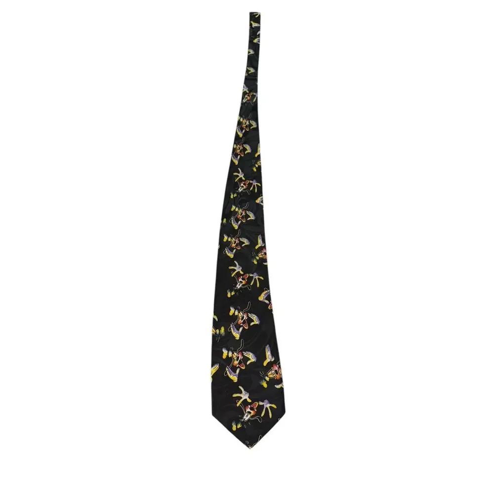 Disney Mickey Unlimited Balancine Goofy Faces Vintage Novelty Necktie